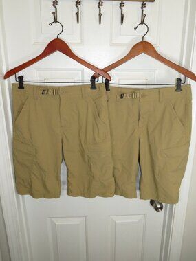 *Lot of 2* REI Co-Op Relaxed Fit Belted Cargo Sahara Shorts Mens Size 30 - 11"